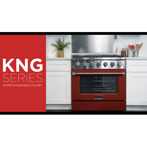 Kucht 30" 4.2 Cubic Feet Smart Dual Fuel Free Standing Range with 4